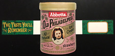 Vintage 1960-70 Abbotts Old Philadelphia Ice Cream Counter Card/Sign - NOS picture