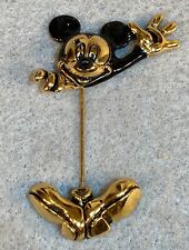 Vintage Disney Napier Waving Mickey Mouse Stick Pin Brooch picture