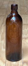The Duffy Malt Whiskey Company Amber Bottle Rochester NY USA - Pat'd Aug 24 1886 picture