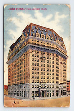 Hotel Pontchartrain in Detroit Michigan Unposted Divided Back Art Postcard picture