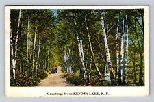 Kenoza Lake NY-New York, General Greetings, Scenic Drive, Vintage Postcard picture