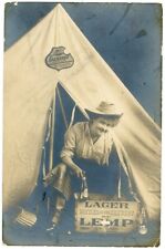 RPPC Falstaff Bottled Beer Larger Lemp Lady Camping picture
