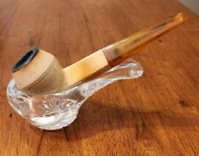 Vintage Estate Tobacco Pipe And Crystal Pipe Rest picture
