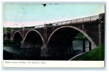 c1910's Sixth Avenue Bridge Des Moines Iowa IA Posted Antique Postcard picture