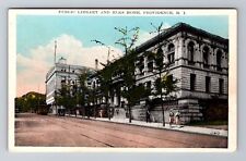 Providence RI-Rhode Island, Public Library, Ladies, Antique Vintage Postcard picture