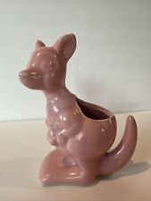 Vintage Pink Ceramic Kangaroo with Joey Planter McCoy?Morton? picture