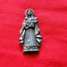 Catholic Religious Medal Keepsake Statue Pendant †† Rare Vintage jewelry  picture