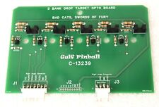NEW  C-13239 Williams 5 Bank Drop Target Opto Board - Bad Cats, Swords of Fury picture
