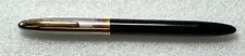 1940's Sheaffer Snorkel Clipper Jet Black & Chrome fountain pen picture