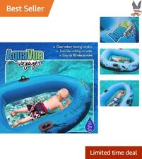 Crystal Clear Bottom Inflatable Raft - Large, Underwater Viewing - 62