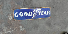 PORCELIAN GOOD YEAR  ENAMEL SIGN SIZE 24X7 INCHES SINGLE SIDED picture