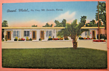 1940 era Duwel Motel, Dunedin, Florida  Postcard picture
