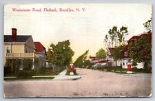 Westminster Road Flatbush Brooklyn New York NY Old Houses 1913 Postcard picture