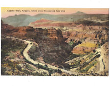 c.1900s Apache Trail Where Feet Trod Arizona AZ Hand Colored Postcard UNP picture