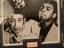 16x20 Cassius Clay signed 8 of 10 photo with Howard Cosell cut. PSA,OA,Steiner picture