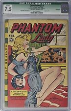 Phantom Lady #16 CGC 7.5 Fox Features 1948 Qualified Matt Baker Cover GGA picture