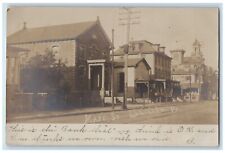 1906 Main Street View Bank Lansdale Pennsylvania PA RPPC Photo Posted Postcard picture