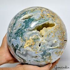 16 Kg X-Large Druzy Dendrite Moss Agate Healing Crystal Mineral Sphere Gemstone picture