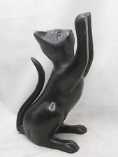 metal cat sculpture kitty pussy pussycat figure approx. 7.25