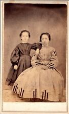2 Cute Little Girls, 1866, CDV Photo, #1949 picture