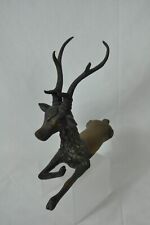 Large Heavy Brass Antelope Deer Figurine By Sarreid Ltd, Spain 1970s MCM picture
