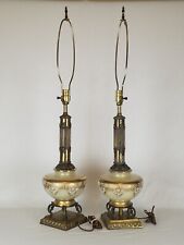 Vintage Lamps Neoclassical Corinthian Column Lamps as matching pair. picture