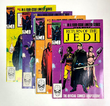 Return of the Jedi 1, 2, 3, 4 ROTJ set (1983 Marvel) NM or BETTER, Star Wars picture