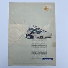 Vintage Reebok Shoes Magazine Print Ad Full Page Color Advertisement 1993 picture