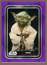 2023 Topps Star Wars Flagship Purple #90 Yoda (90/99) picture