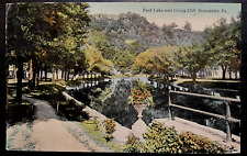 Vintage Postcard 1912 Park Lake and Irving Cliff, Honesdale, Pennsylvania picture