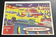 1957 Topps Target Moon Low-Grade Card #64 - Lunar Spaceport - Creased picture