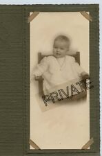 Vintage Photo in Folder, Washington, DC - Baby Wearing Necklace in chair  picture