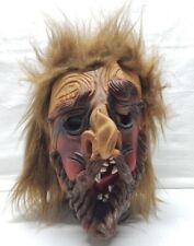 Topstone Latex Mask Monster Brown Hairy Funworld Halloween Rare Vintage picture