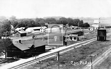 Railroad Train Station Depot Halstead Kansas KS Reprint Postcard picture