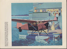 Stinson Reliant seaplane color plate from Air Progress Air Trails Annual 1939-40 picture