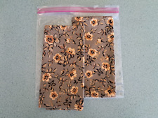 Longaberger Khaki Floral Napkins set of 2 NEW in bag picture