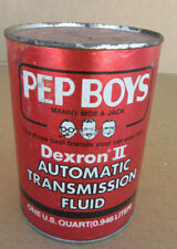 Vintage Pep Boys automatic transmission fluid Oil Can Quart full picture