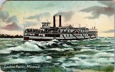 Lachine Rapids Montreal Canada Steam Ship  Vintage Postcard  picture