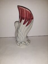 Shawnee USA Pottery Swan Berry/Burgundy & Gray Two-Toned #725 Bud Vase picture