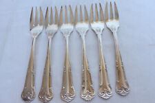 6 Beautiful Old Cake Forks From Denmark From 830er Silver Real Silver #11151 picture