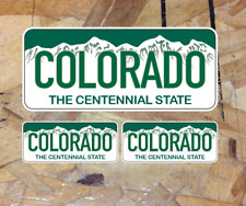 Colorado State CO License Plate Decal Sticker Window Ski Snowboard Bumper  - 4
