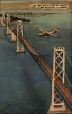 California San Francisco Oakland Bay Bridge aerial ~ airplane ferry boat sku523 picture
