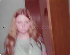BLURRY GIRL 1970's Vintage FOUND PHOTOGRAPH Color ORIGINAL Snapshot 33 40 A picture