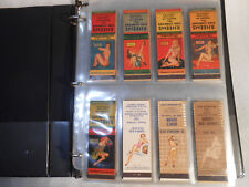 VINTAGE GIRLIE PIN UP MATCH COLLECTION  - 200+ Full Covers, Untruck,Near Mint .x picture