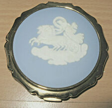 Jasperware Wedgwood Stratton Powder Compact Woman & Chariot Unused with tags picture