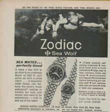 1964 Zodiac Sea Wolf Scuba Diving Skin Watch Men's Women's VINTAGE PRINT AD picture