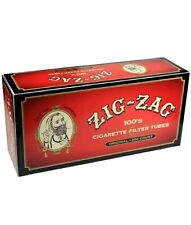 Zig Zag Red Full Flavor Cigarette Filter Tubes 1 Box 200 Tubes-100mm picture