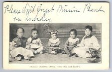C.1905 PPC CHINESE CHILDREN FROM OVER SEA AND LAND MAGAZINE, NEWARK Postcard P40 picture
