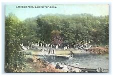 Lakeside Park South S. Coventry CT Connecticut Postcard Swimming Beach G5 picture