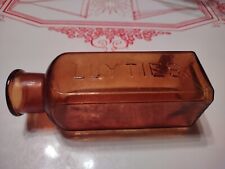 Vintage/ Antique Luyties Brown Bottle collectable glass medicine bottles  picture